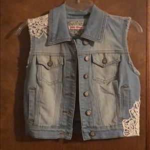 Cropped Jean Vest